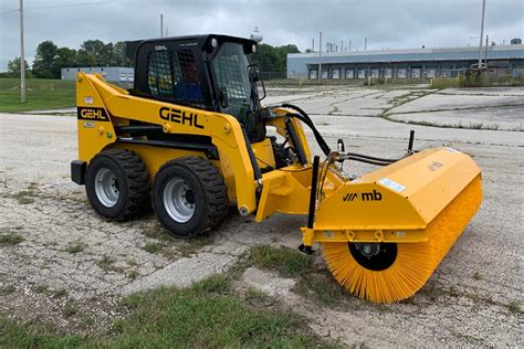 mini skid steer pick up broom|hydraulic broom for skid steer.